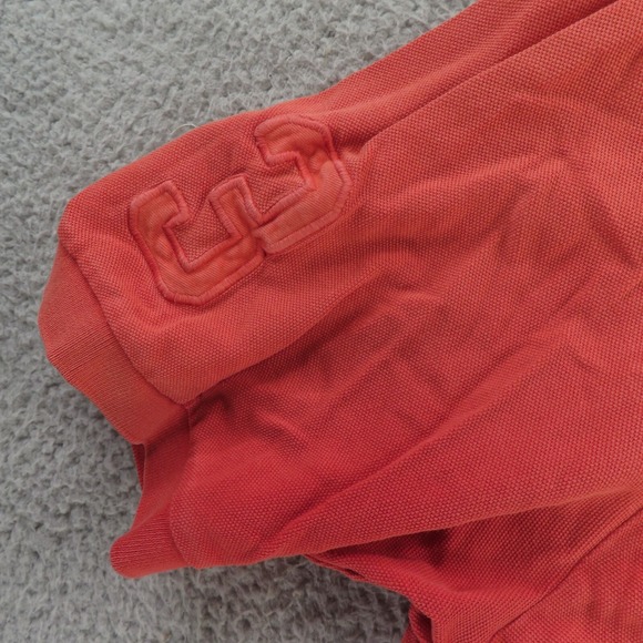 Ralph Lauren Polo Shirt Mens 2XL Red Orange Short Sleeve Big Pony Rugby - Picture 3 of 7